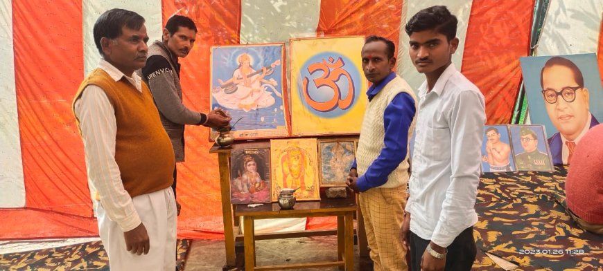 तारागाँव के सरस्वती शिशु मंदिर में धूमधाम से मनाया गया गणतंत्र दिवस एवं वंसत-पंचमी का पर्व