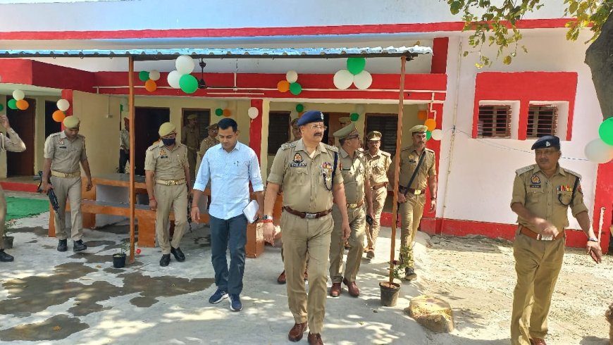 हरदोई पुलिस अधीक्षक राजेश द्विवेदी ने थाना लोनार का किया वार्षिक निरीक्षण