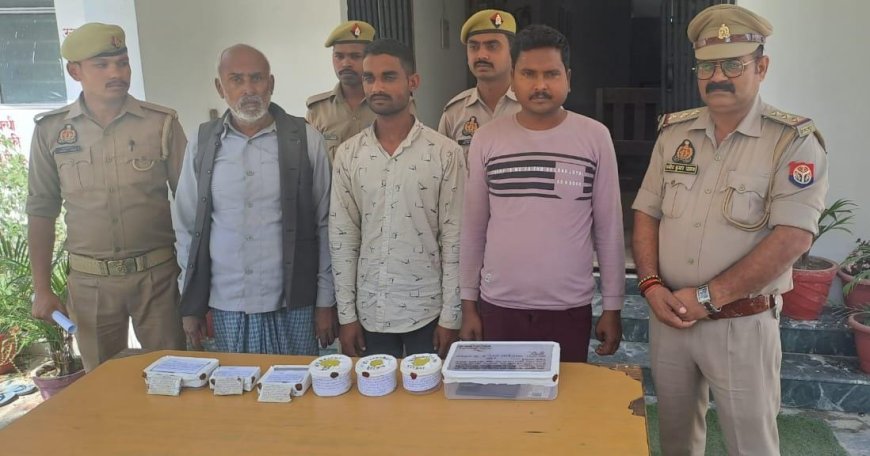 कछौना में एसटीएफ/क्षेत्रीय पुलिस ने दबोचे तीन तस्कर, 25 लाख की स्मैक बरामद