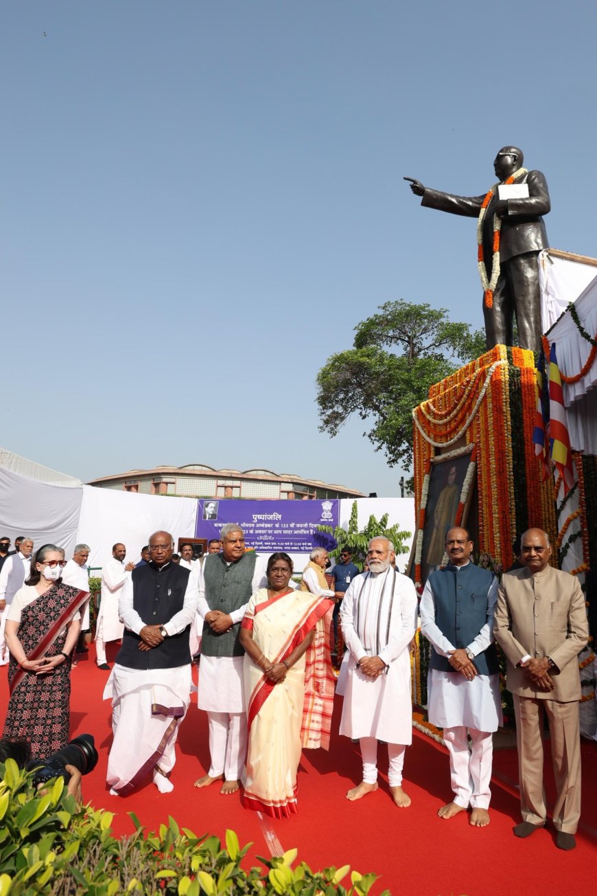 राष्ट्रपति, उपराष्ट्रपति, प्रधानमंत्री ने आंबेडकर जयंती पर बाबा साहेब को श्रद्धांजलि दी