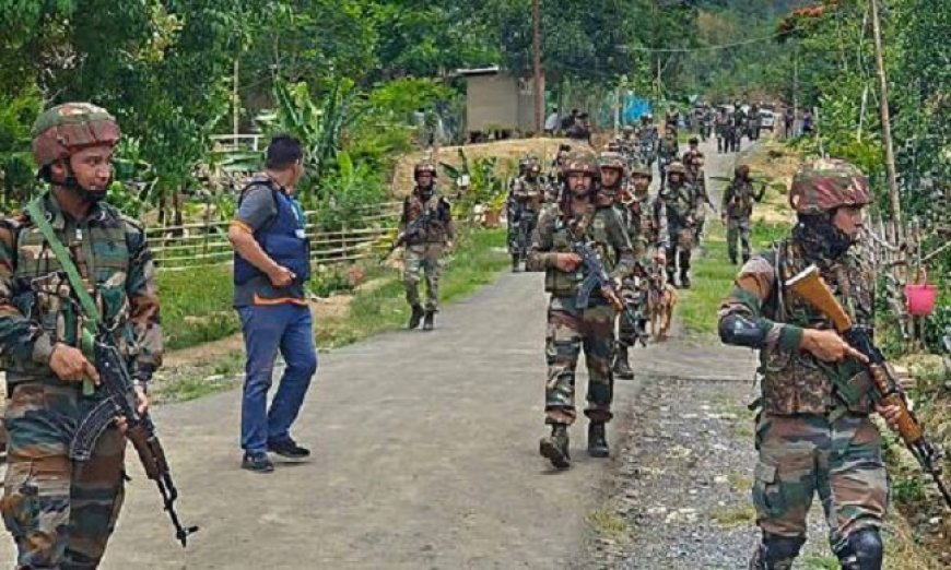 मणिपुर के कंगपोकपी में अज्ञात बंदूकधारियों ने की गोलीबारी