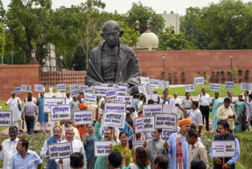 वंशवाद की राजनीति, भ्रष्टाचार और तुष्टिकरण की भारत से विदाई जरूरी। 