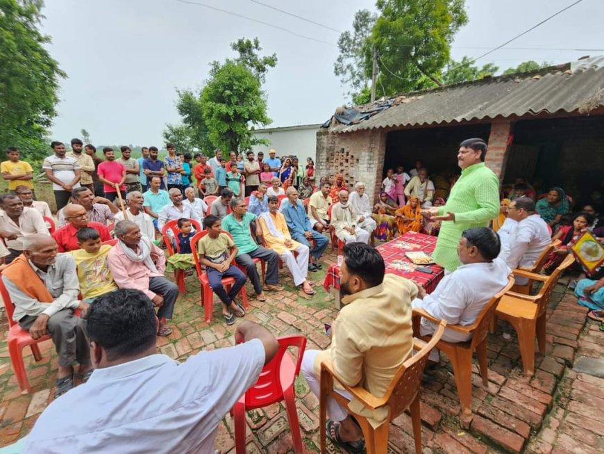 सपा ने पूरे अयोध्या विधानसभा क्षेत्र में आयोजित किया जनपंचायत