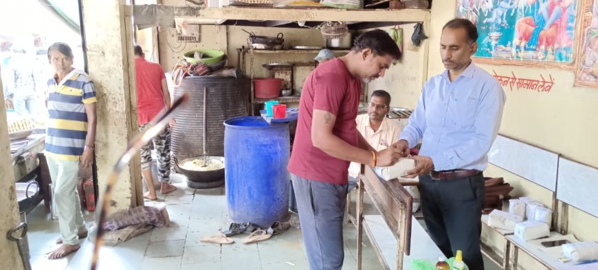 खाद्य सुरक्षा अधिकारियों द्वारा विभिन्‍न खाद्य पदार्थो के लिए गये सेंपल,जांच हेतु भेजे गये प्रयोगशाला 