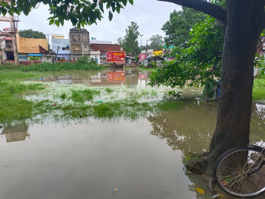 कई दिनों से लगातार हो रही भारी बारिश से जनजीवन अस्त व्यस्त