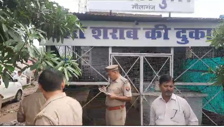 हाईवे पर चोरों ने शराब की दुकानों के काटे शटर,  पुलिस का सायरन सुनकर भागे, कैमरे का डीवीआर ही ले जा सके चोर