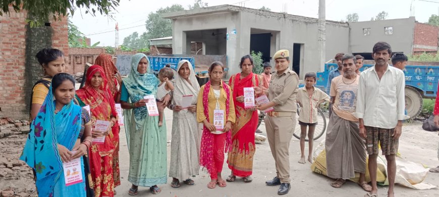 मिशन शक्ति अभियान के अंतर्गत महिलाओं को किया गया जागरूक