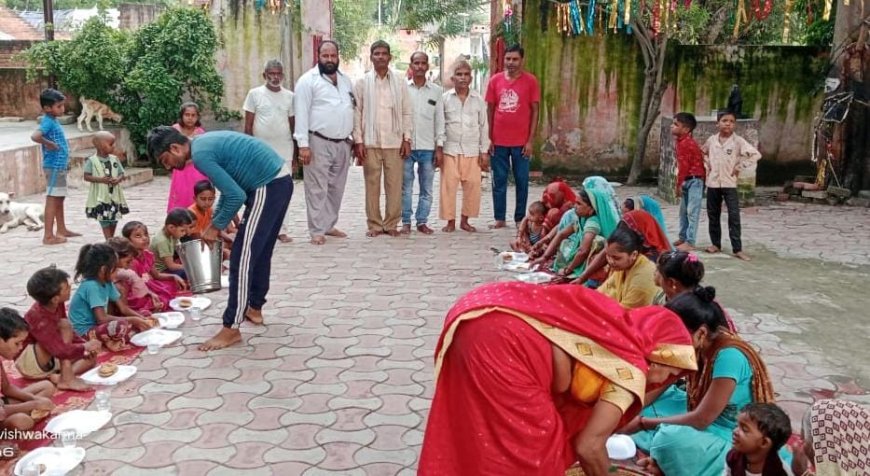 विश्वकर्मा जयंती पर पूजन और भंडारा सम्पन्न