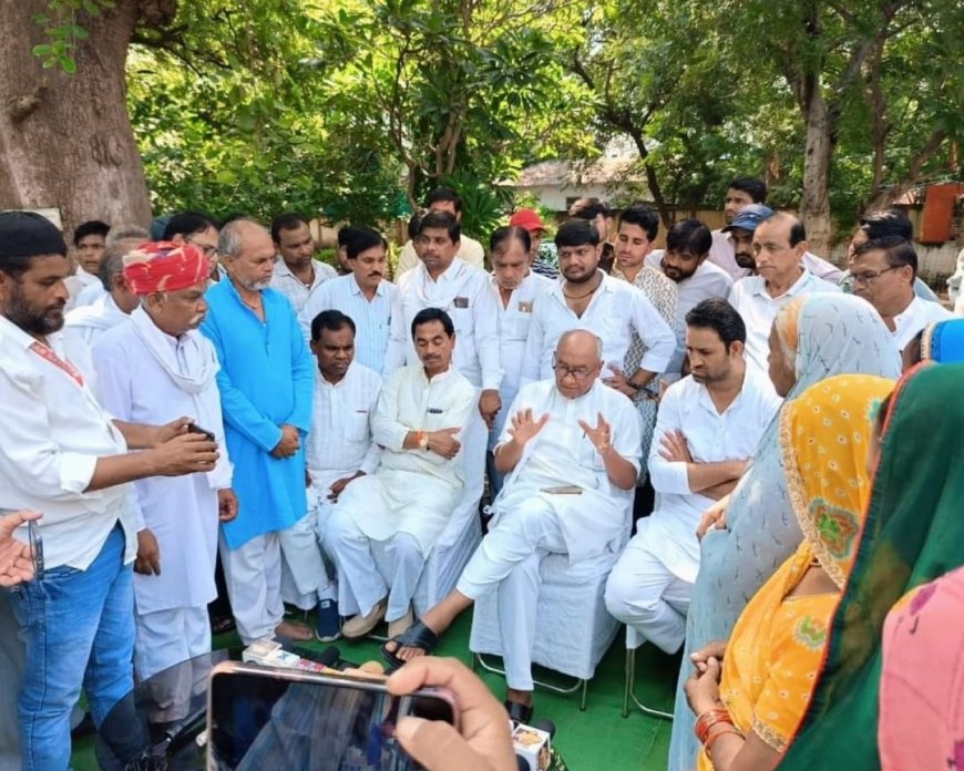 दिग्विजय सिंह ने सीएम शिवराज को लिखा खुला पत्र, निमाड़ क्षेत्र में हजारों लोगों के घर उजाड़ने के मामले में जांच की मांग