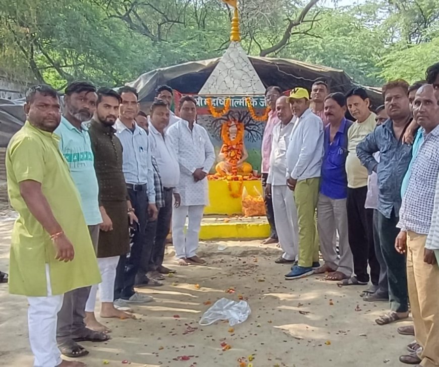 भगवान वाल्मीकि के मंदिर पर धूमधाम से मनाया गया प्रकटोत्सव