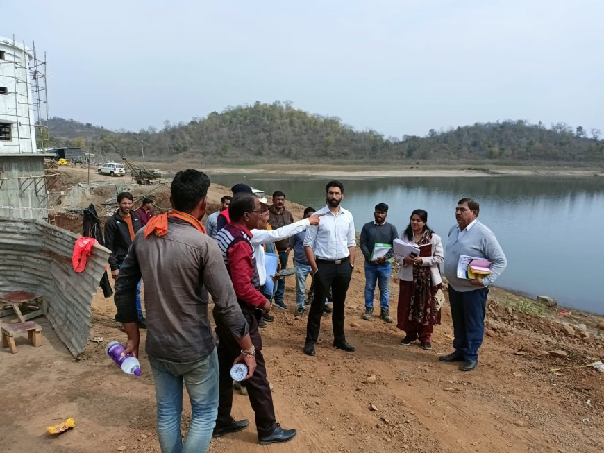 कलेक्‍टर द्वारा गोपीकृष्‍ण सागर डेम का किया निरीक्षण