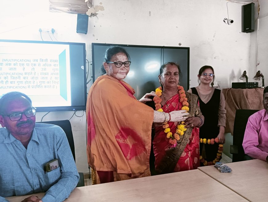 बीआरसी कछौना पर किया गया शिक्षक सेवानिवृत्त सम्मान समारोह