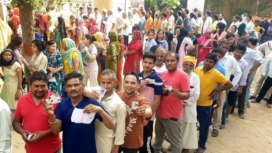 हरियाणा में नौ बजे तक 8.31 फीसदी मतदान