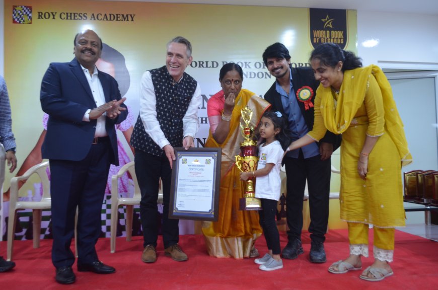 5-year-old chess prodigy Ishani Chakkilam solved (104) checkmate-in-one-move puzzles in just (9.23) minutes