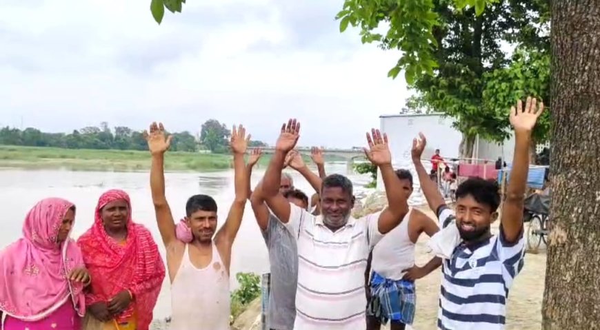 नेपाल के पानी से सिकरहना नदी का बढ़ने लगा जलस्तर