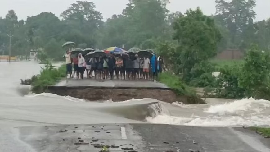 बारिश से बिगड़े हालात: खतरे के निशान से ऊपर पहुंची शारदा, माधोटांडा-पीलीभीत मार्ग कटा, बाढ़ की जद में कई गांव