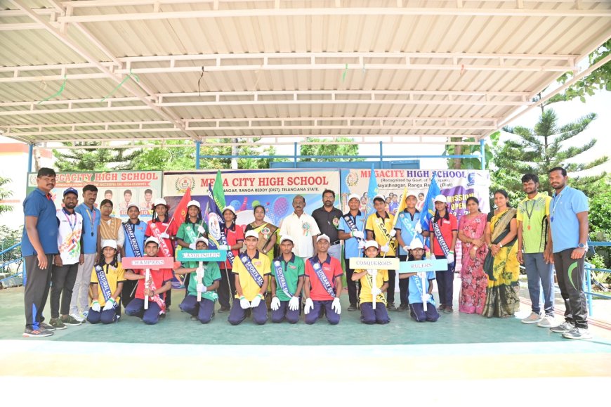 Hayath Nagar Megacity High School conducted investiture ceremony in grand manner
