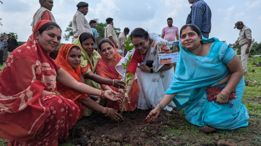 आज वन परिक्षेत्र बीनागंज सामान्य वनमण्डल गुना के सानिध्य में चाचौड़ा बाघबागेश्वर मंदिर के समीप " एक पेड़ मां के नाम " कार्यक्रम आयोजित हुआ