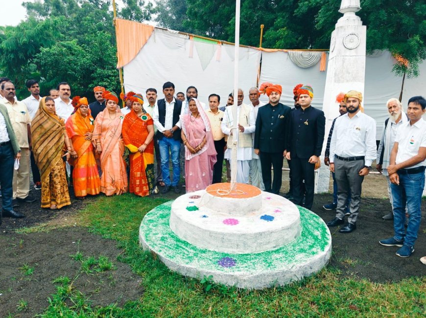 स्‍वतंत्रता दिवस के अवसर पर तहसील चांचौड़ा मै कार्यक्रम का किया गया आयोजन