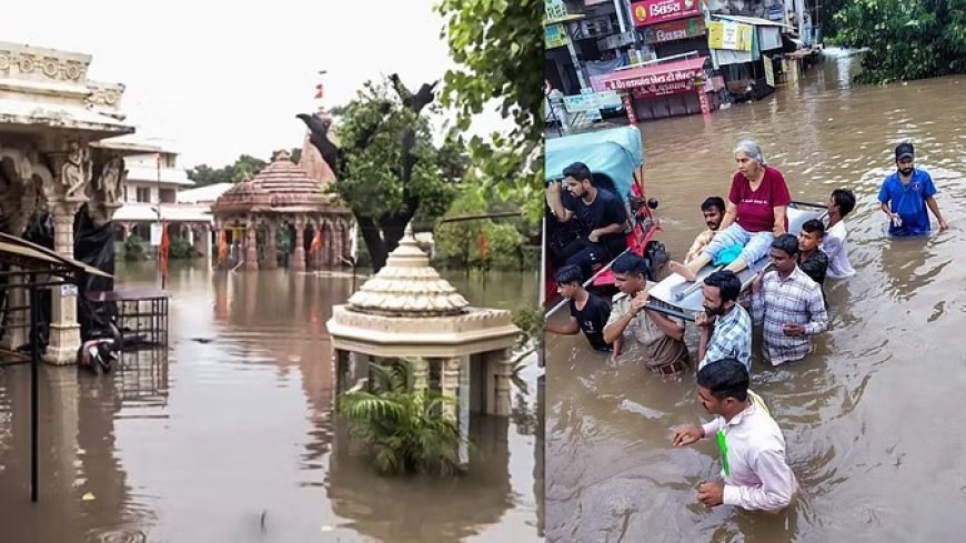 यूपी-बिहार, जम्मू-कश्मीर समेत 14 राज्यों में भारी बारिश का अलर्ट; गुजरात के 18 जिलों में बाढ़