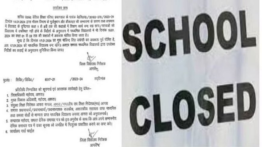 बारिश का रेड अलर्ट: 12वीं तक के सभी स्कूलों की रहेगी छुट्टी, जिलाधिकारी आगरा का आदेश