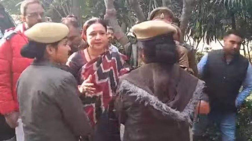 संभल जाने को तैयार कांग्रेसी: पुलिस ने आराधना मिश्रा को किया हाउस अरेस्ट, बोलीं- कमियां छिपाना चाहती सरकार