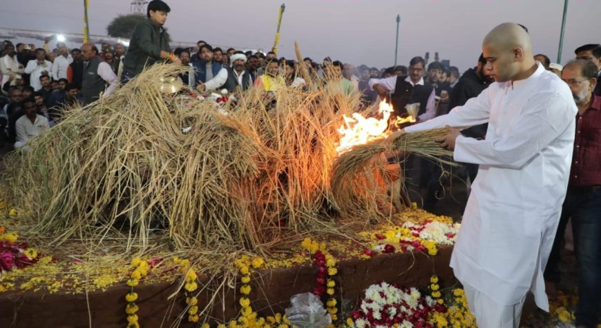 ऊर्जा मंत्री के ज्येष्ठ भ्राता स्व. देवेन्द्र सिंह तोमर की पार्थिव देह पंचतत्व में विलीन 