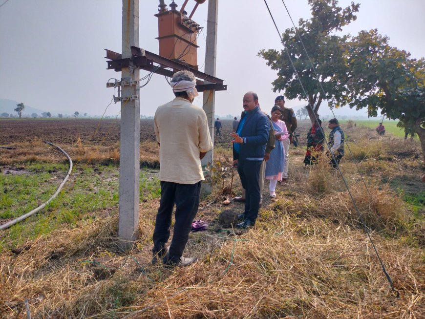 कलेक्‍टर एवं पुलिस अधीक्षक ने थाना सिरसी क्षेत्र में हुयी घटना का लिया जायजा