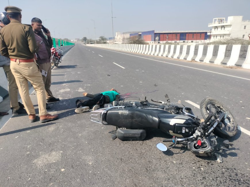 दो अलग-अलग सड़क दुर्घटना में दो बाइक सवार युवकों की मृत्यु