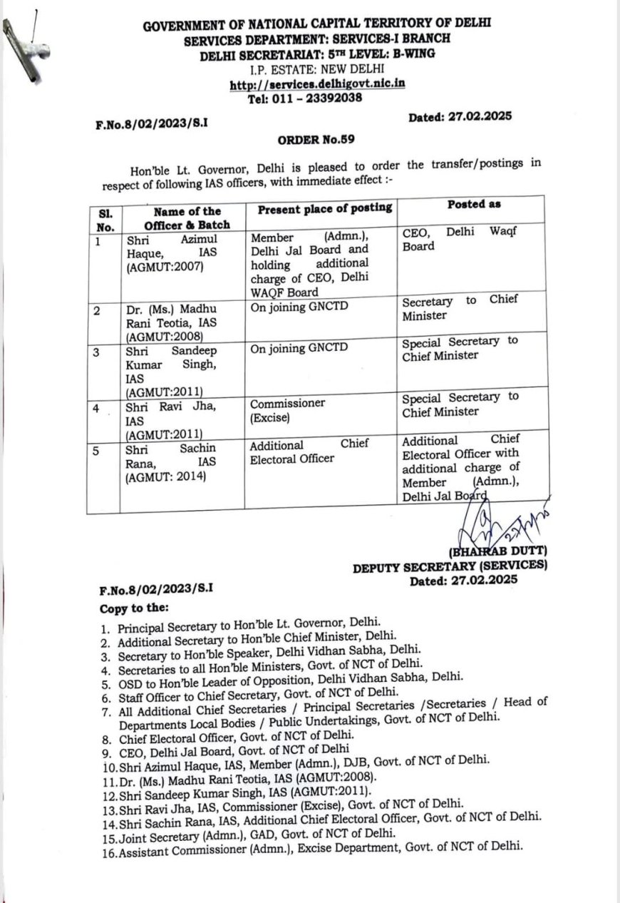 शहीद आईपीएस नरेंद्र कुमार की पत्नी मधुरानी तेवतिया बनीं दिल्ली सीएम की सचिव